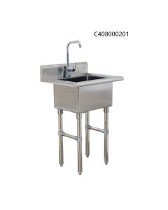 24" x 21" SINGLE  COMMERCIAL SINK
