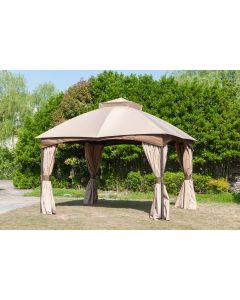 10x12 Turnberry Domed Soft Top Gazebo(with Netting & Curtain)