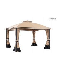 10x12 Bergman Gazebo(with Curtain & Netting)