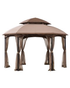 12x12 Manat?soft?top?gazebo(with?Netting)