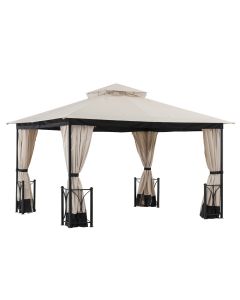 10x12 Belcourt Gazebo(with Curtain & Netting)