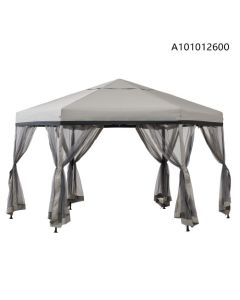 11X11 Folding Gazebolight Grey,W/ Netting)