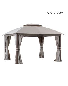 11x13 Rumney(Fiona & Hudson) Soft Top Gazebo (W/ Curtain & Netting)