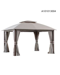 11x13 Rumney(Fiona & Hudson) Soft Top Gazebo (with Curtain & Netting)