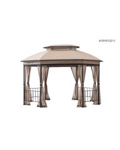 Jefferies 10x12 ft octagonal gazebo with netting