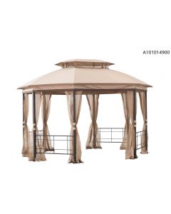 10x12 Jeffries Octagonal Gazebo(Post KD & W/ Netting)