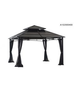12x12 Hardtop Gazebo with Netting