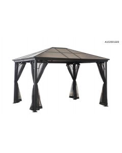 10x12 PC Hard Top Gazebo(matte black)