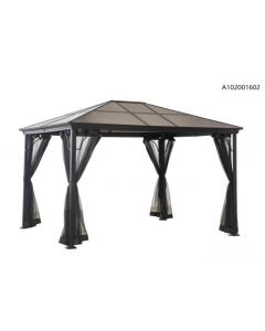 10X12 Pc Hard Top Gazebo (Matte Black)