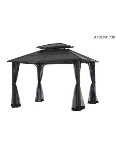 10x12 Farrington Hard Top Gazebo(W/ Netting & Graphite)