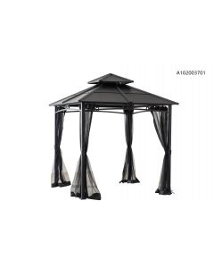 8ft x8ft Hardtop Gazebo with Netting