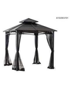 8Ft X8Ft Hardtop Gazebo With Netting