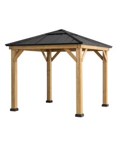 9x9 Grayden One-Tiered Hard Top Gazebo(Copper with decorative sets)