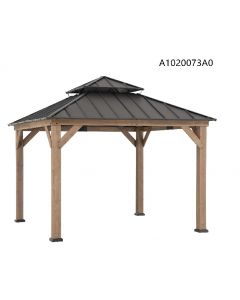 11x11 Archwood V.6C two-tiered Hard Top Gazebo