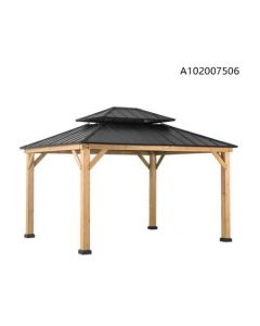Crownhill 10 Ft. X 12 Ft. Hardtop Gazebo With Wood Posts