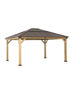 13x15 Grayden One-Tiered Hard Top Gazebo(Copper with Decorative sets)