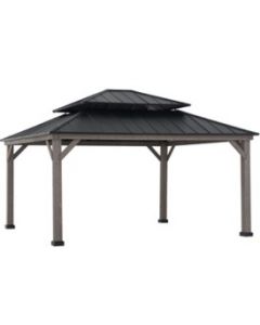 13x15 Archwood V.6C two-tiered Hard Top Gazebo
