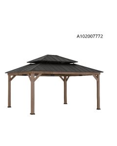 13x15 Archwood V.6C two-tiered Hard Top Gazebo