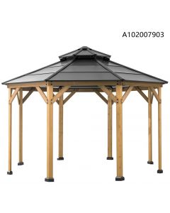 13x13 Archwood V.6E Octagonal Gazebo(W/ Wood Post)