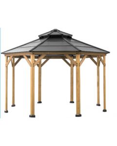 13x13 Archwood V.6E Octagonal Gazebo(W/ Wood Post)