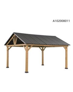 11X13 Henson Hard Top Gazebo(Black)