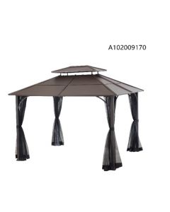 10x12 Bradford Hard top Gazebo(W/ Netting)