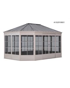12x16 Cape Blue Hardtop Screenhouse - Beige