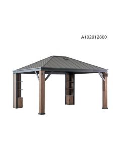 SummerCove Elmgrove 12 ft. x 14 ft. Hardtop Gazebo with LED Lighting and Bluetooth Sound