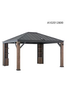 SummerCove Elmgrove 12 ft. x 14 ft. Hardtop Gazebo with LED Lighting and Bluetooth Sound