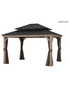 SAN MARINO 10X12FT HARDTOP WOOD GAZEBO