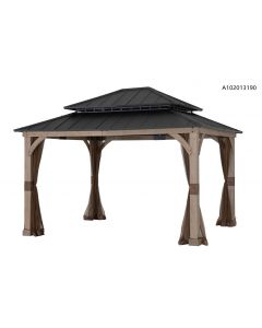 SAN MARINO 10X12FT HARDTOP WOOD GAZEBO