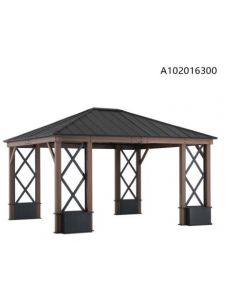 13x15 Ridgewood One-Tiered Hardtop Gazebo V1