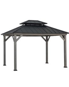 10x12 Archwood Steel Top Gazebo(W/ Netting)