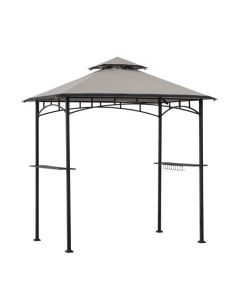 8X5 Softtop Grill Gazebo(Light Grey)