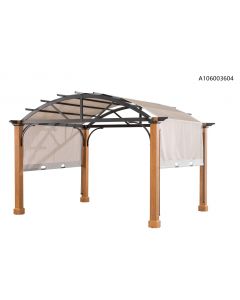 10x12 Vancotte Pergola with Wooden poles