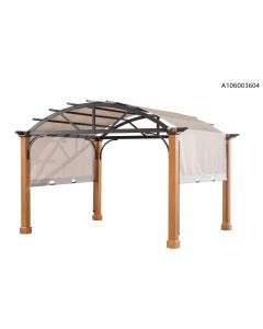 10x12 Vancotte Pergola with Wooden poles