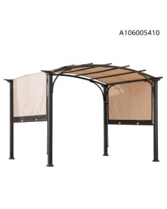 9.5x11.5 Domed Top RetracTable Shade Pergola