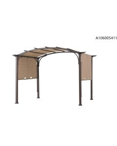 9.5x11.5 Domed Top RetracTable Shade Pergola