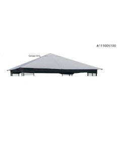 FOR LIVING Metropolis Gazebo Replacement Canopy