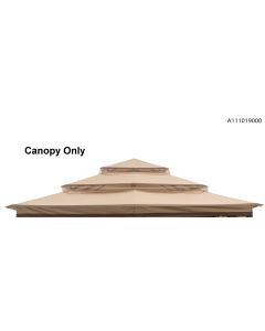 Canopy For 13x13 tini 3-Tiered Soft Top Gazebo(W/ Curtain & Netting)