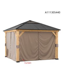 Curtain Universal For 13x15 Wood Gazebo