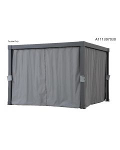 Curtain For 10x10  Roof-louvered Pergola