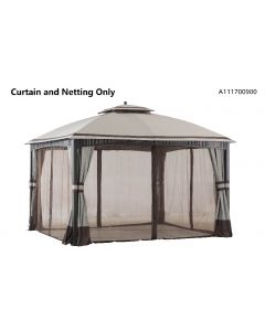 For Living Promenade 10' x 12' Gazebo Walls and Netting Replacement