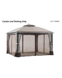 For Living Promenade 10' x 12' Gazebo Walls and Netting Replacement