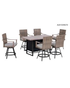 San Marino 7PC Counter Height LP Dining Set