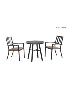 3-Piece Metal Slat Bistro Set