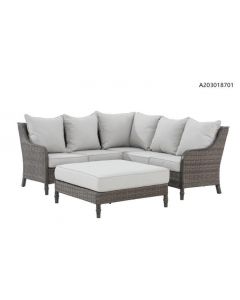 Windsor Curved Large Sectional With Ottoman