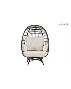 Baytree Egg Cuddle Chair(Olefin,Dark Brown)
