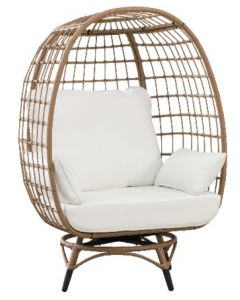 Baytree egg Cuddle Chair(Olefin,Dark Brown)