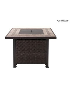38IN Augusta square LP fire pit Table(sand black)